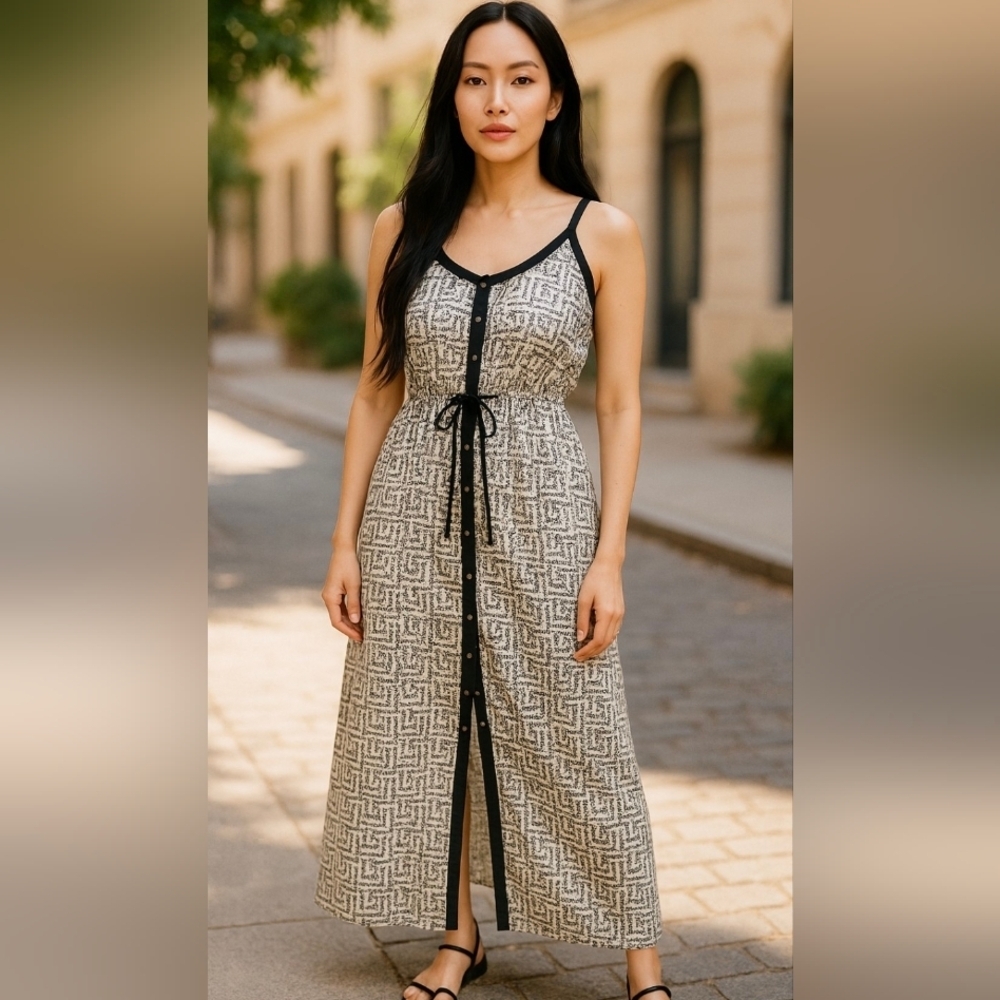 DYNAMITE Monochrome Patterned Dress. Size S